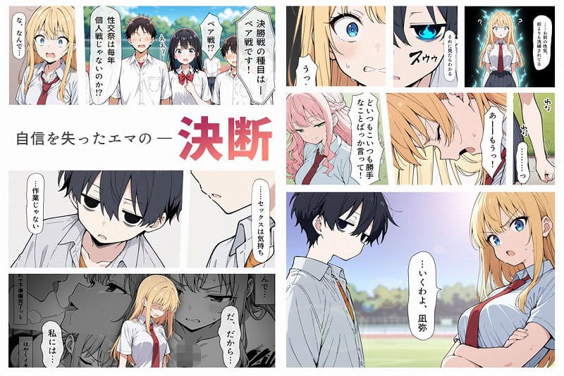 No.6陰キャ転校生はセックス最強 – クラス代表の座を奪われた私 -サークルこっとろん無料エロ漫画同人誌自信を失ったエマ