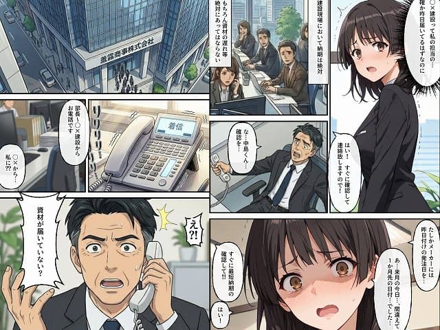 【同期の俺が目撃した完璧新人の転落ー美少女清楚ちゃんの致命的な失敗ー】羞恥露出研究所@資材の発注日を1か月先と間違える致命的なミスに気づいた新人OLの美咲